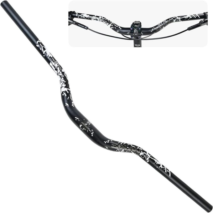 Fietsstuur - Riser Bar - Fietsen Mountainbike - Ergonomisch Ontwerp - 720mm Breed - Zwart