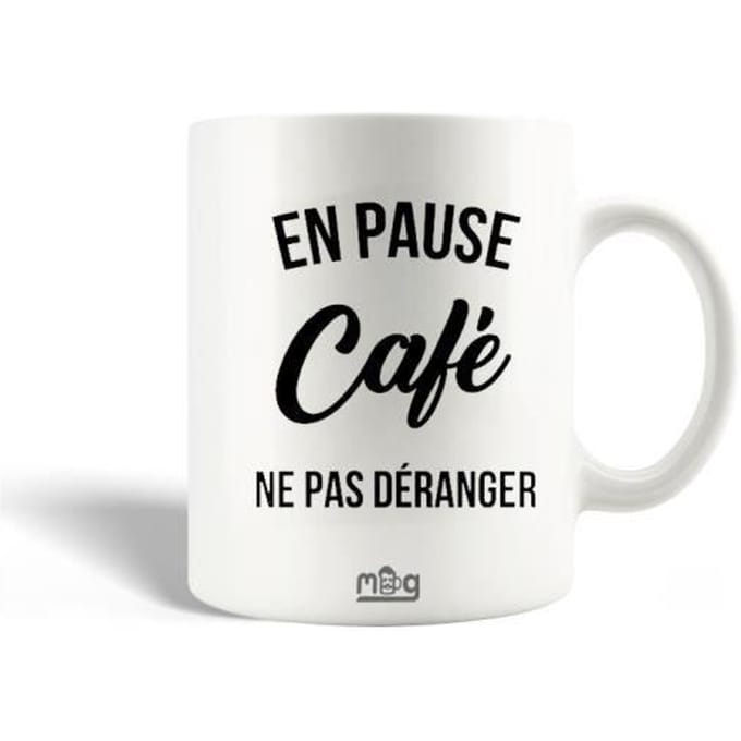 Keramische mok tijdens koffiepauze Niet storen