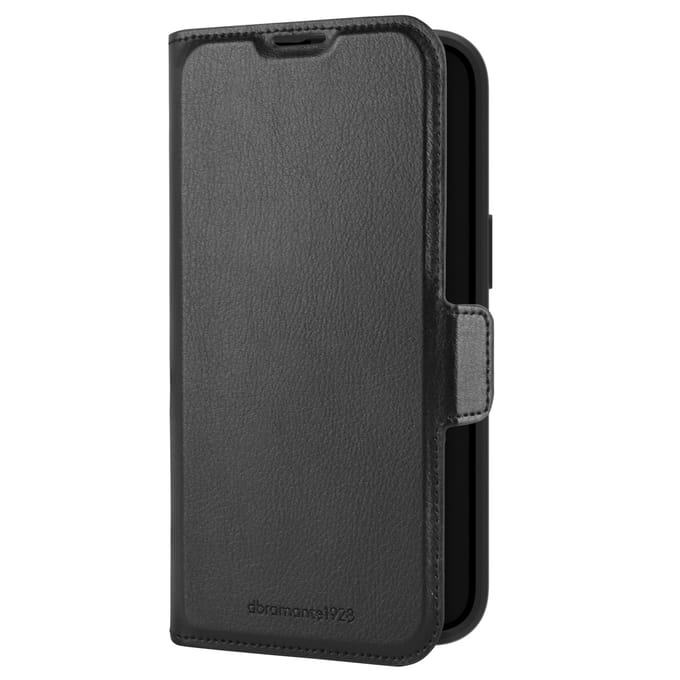 dbramante1928 Oslo Pro Bookcase geschikt voor Apple iPhone 17e / 16e - Zwart