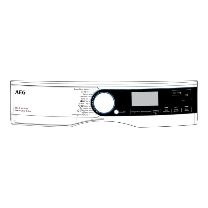 AEG controlepaneel, wit, AEG, NL 140243718024