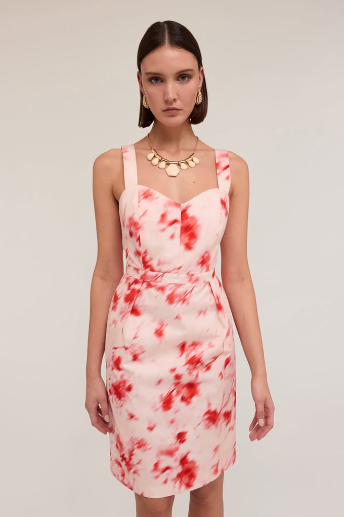 Motivi Chinè Pattern Bustier Dress Red Taglia: 36 | Abiti Mini Outlet | Donna | Rosso