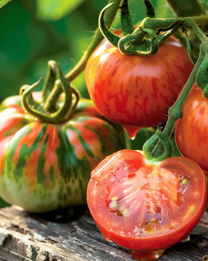 Tomaat Tigerella Zaden Solanum Lycopersicum Eenjarig