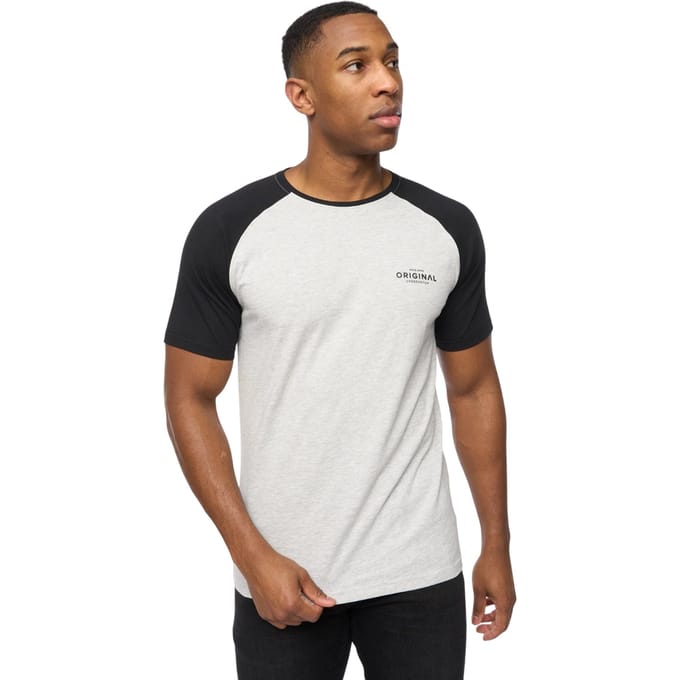 Crosshatch Heren Meza T-Shirt (Grijs Marl/Zwart)