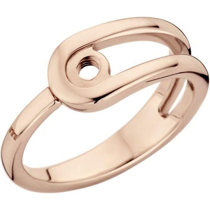 Melano Twisted Taheera ring - dames - roségoudkleurig - Ringmaat: 16.00 mm / maat 50