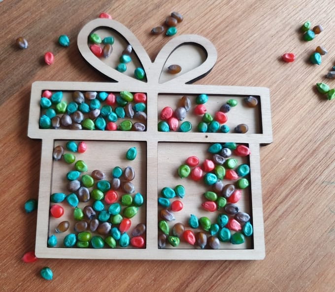 Typisch Sil Speelframe voor sensory play - Open ended - Montessori - 15x15 cm