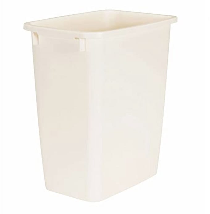 Afvalmand - Prullenbak - Huishoudelijk Gebruik - Versterkte Rand - 21 Quart Capaciteit - Bisque