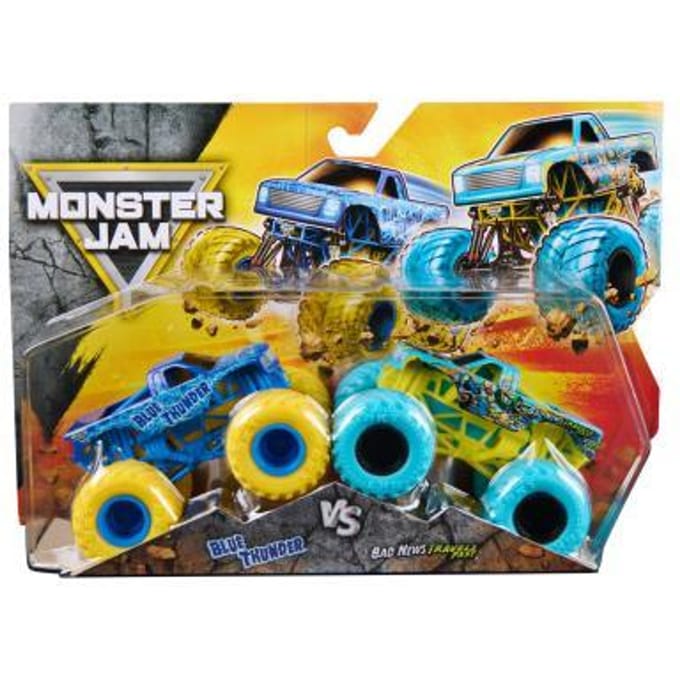 Spinmaster Monster Tm 1:64 2-pack Blue Thunder vs. Bad News Travels Fast Voertuigen