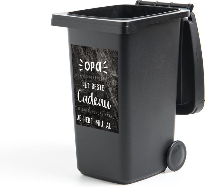 Container sticker Quotes - Opa - Het beste cadeau - Spreuken - 40x60 cm - Kliko sticker