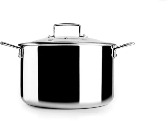 Ibili Triply Natural Stoofpot 22 Cm Zilver