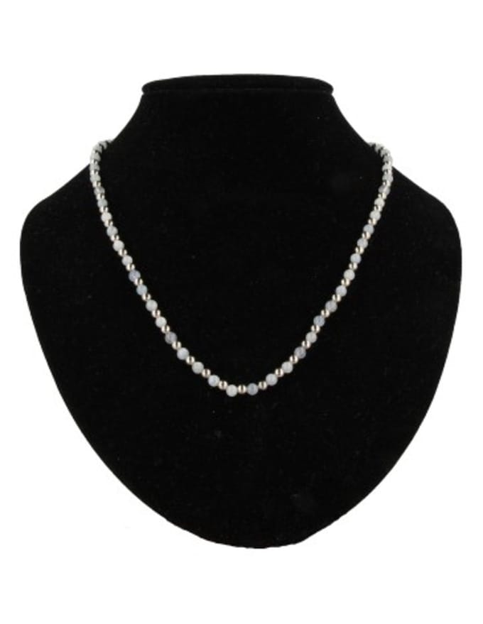 Aquamarijn Ibiza love ketting