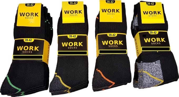 Work Werksokken - 20 Paar - 4 Kleuren - Limited Edition - Maat 39/42