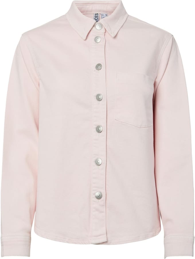 PIECES - PCSILKE LS DENIM SHIRT BC - Meisjes - Blouses
