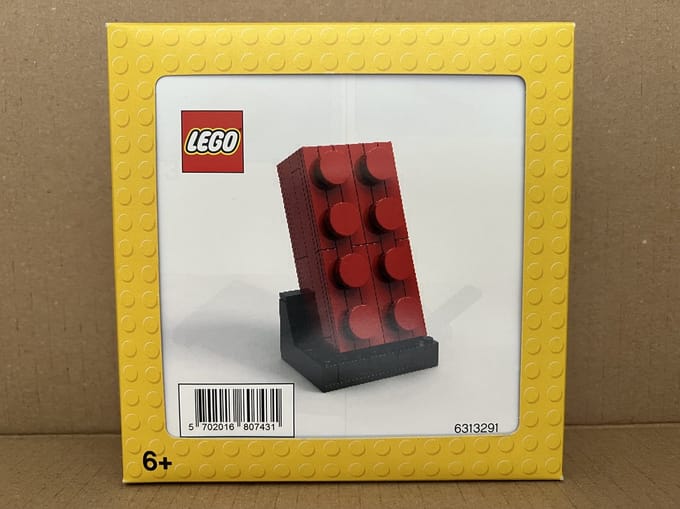 Lego 2x4 rode steen om zelf te bouwen - 6313291