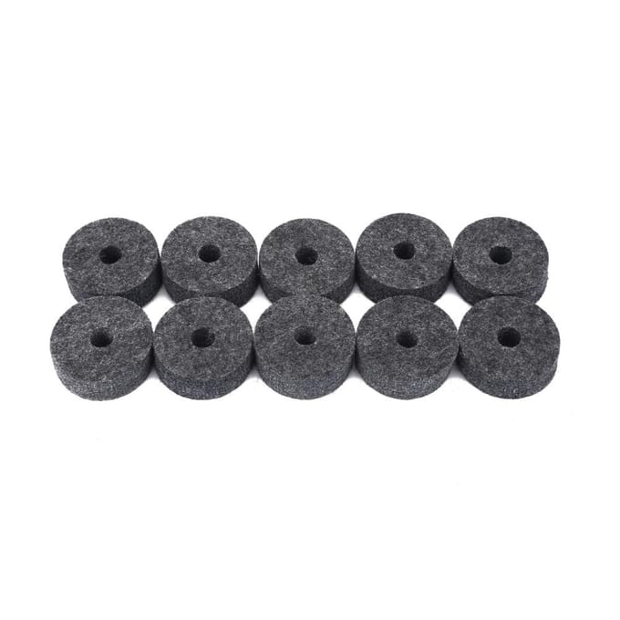 10 stuks Jazz Drum Bekken Viltjes Muziekinstrument Accessoires Grijs grijze kleur