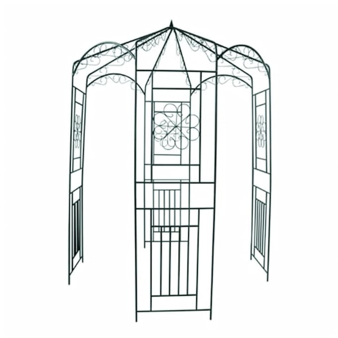 vidaXL - Tuinboog - 250 - cm - donkergroen