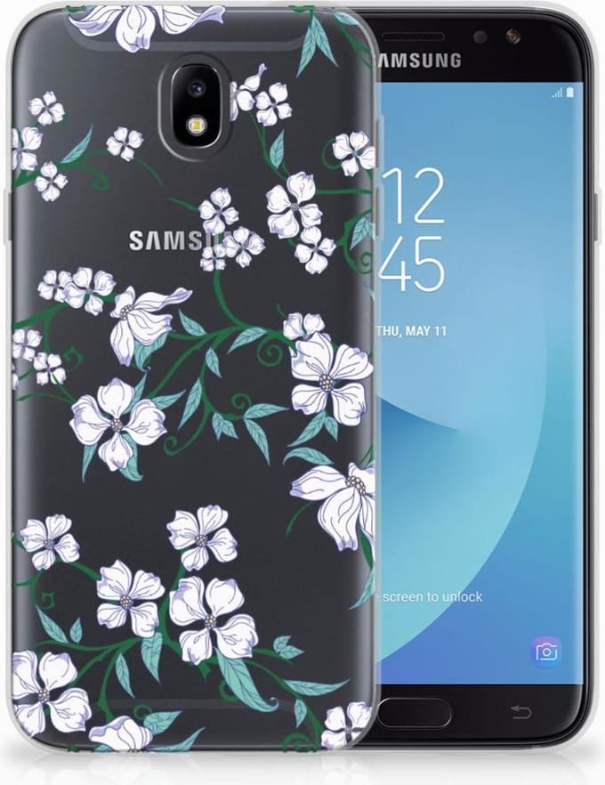 Samsung Galaxy J7 2017 | J7 Pro Uniek TPU Case Blossom White