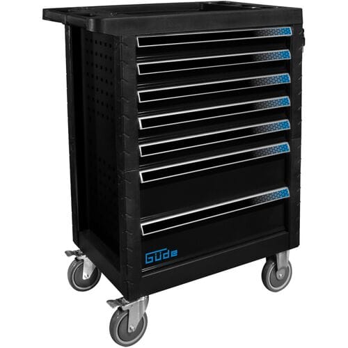 GÜDE Werkplaatswagen GW7 Black Line met gereedschapsset