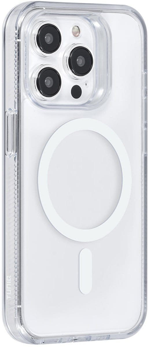 TUNIQ Back cover - iPhone 14 Pro - Wit - Schokabsorberend - MagSafe-compatibel