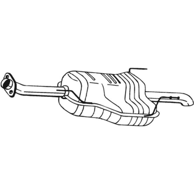 Geluiddemper achter BOSAL 185-681