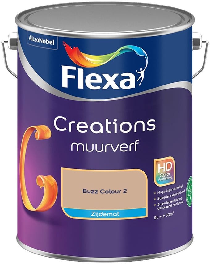 Flexa - Creations Muurverf Zijdemat - Buzz Colour 2 - Mengverf - 5 L
