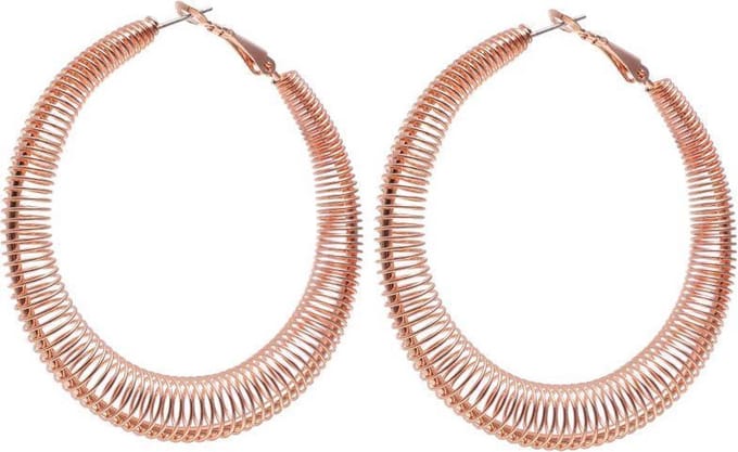 Behave - Oorbellen - Rosékleurige oorringen - statement stijl - dames