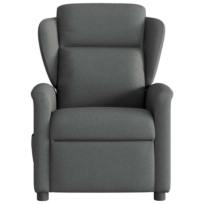 Vidaxl Klapbare Massagestoel, Donkergrijs, Bekleed met Stof