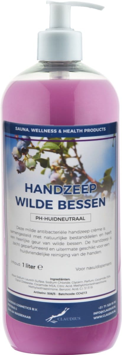 Handzeep Wilde Bessen 1 liter - met gratis pomp