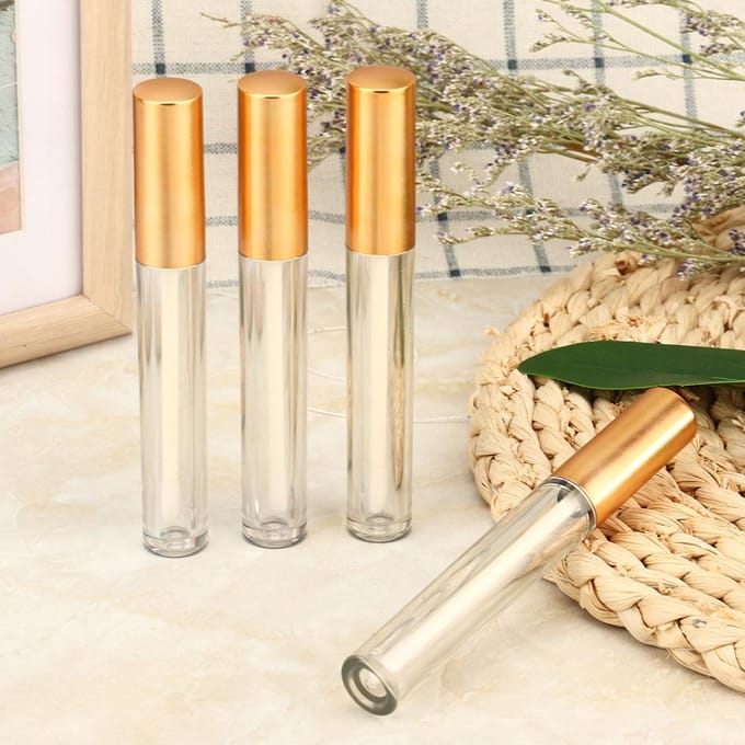 10 stuks Lipgloss Tube Herbruikbare Lippenbalsem Lege Fles Container beige