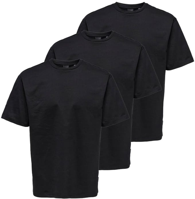 Only & Sons Heren t-shirt 3 pack Onsfred