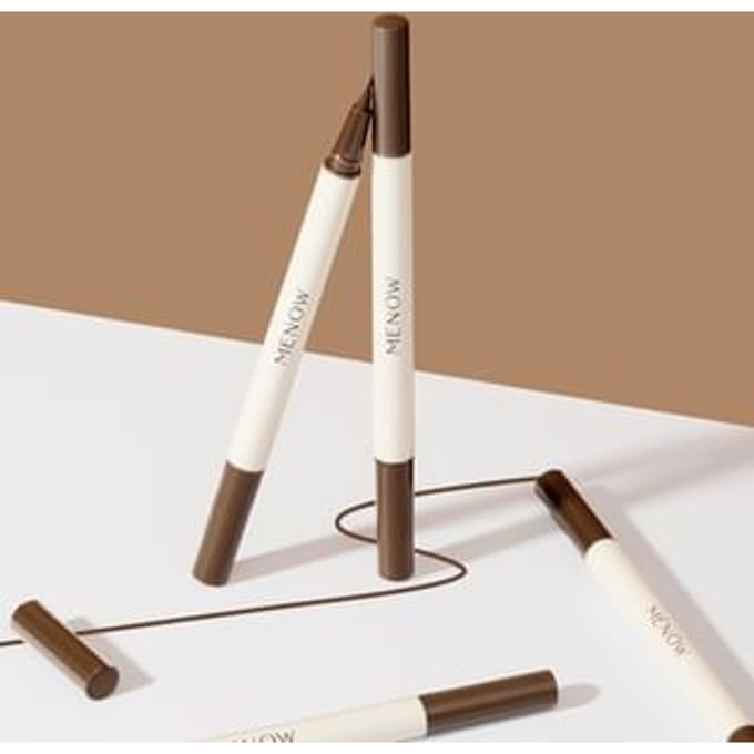MENOW - 2 In 1 Smooth Eyeliner & Remover Pen - 2 Colours Brown - 400mg*2