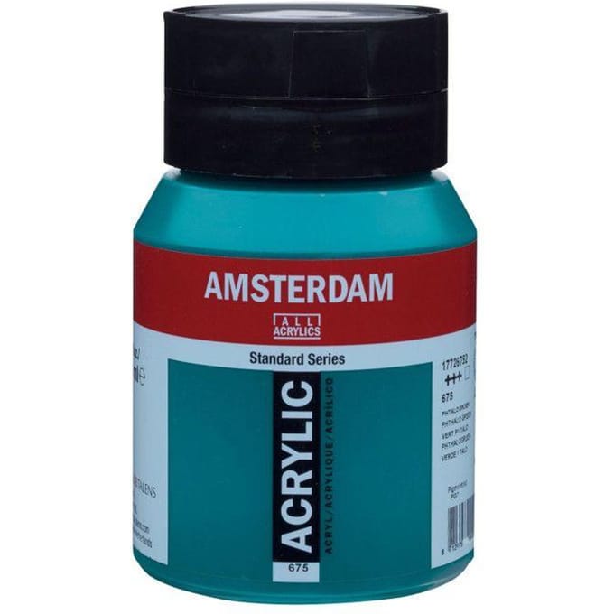 Amsterdam Standard Acrylverf 500ml 675 Phtalogroen