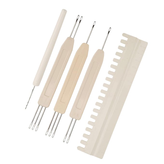 Overdrachtstool Naaldduwer Haaknaald Naaihulpmiddelen voor Breimachine KH581 KH811 KH821 wit