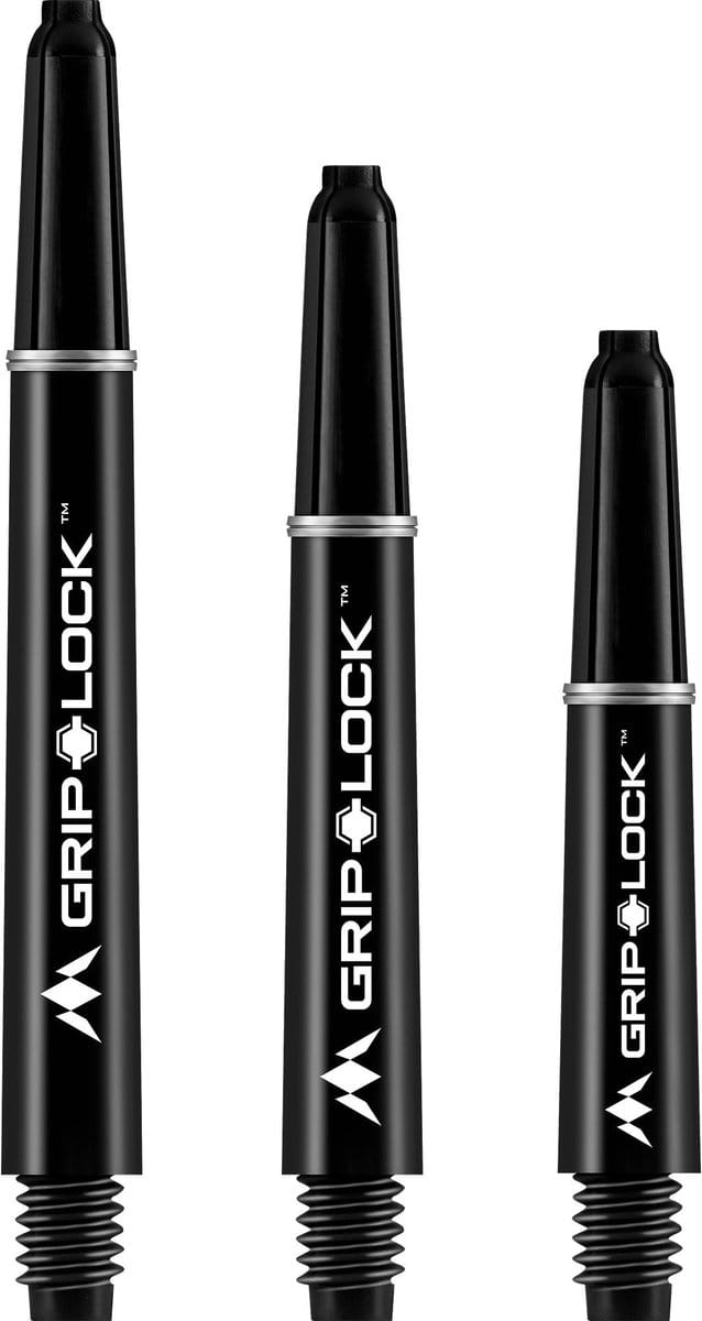 Mission Griplock Shafts Black - Dart Shafts Medium