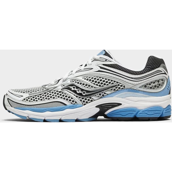 Saucony Progrid Omni 9 Sneakers Heren - Blauw - Maat 46.5 - Mesh/Synthetisch