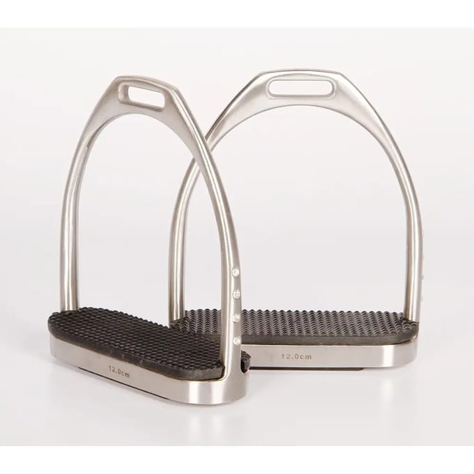 Harry's Horse Fillis Stijgbeugels Brushed Crystal - maat 12CM - brushed silver