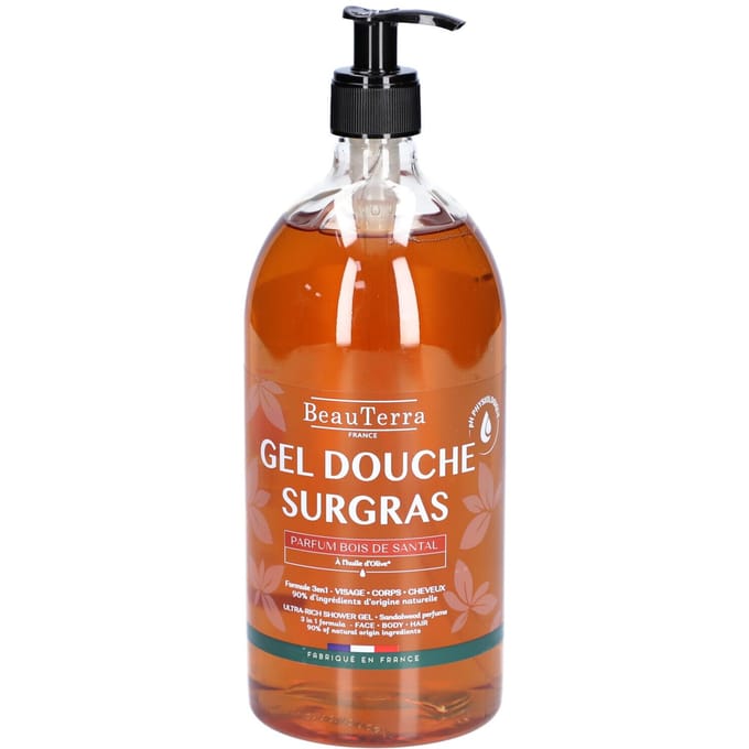 BeauTerra Ultra Rich Shower Gel Bois De Santal 1000 ml