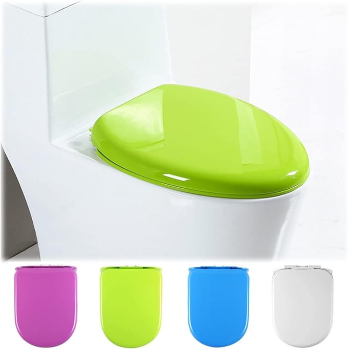 Toiletbril - WC-bril - Hygiënisch Werken - Snelsluiting - Universeel - Groen