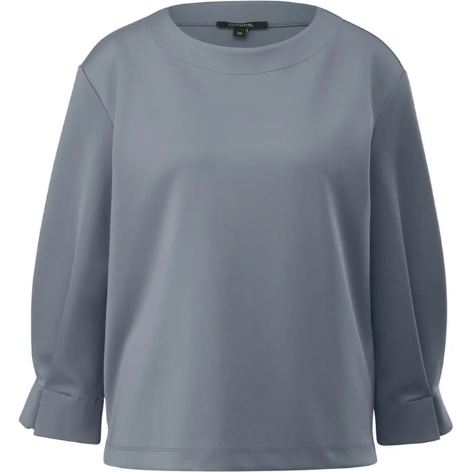 Dames trui van interlock jersey met 3/4 mouwen COMMA
