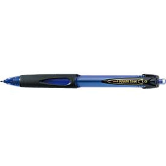 Balpen Uni-ball Powertank medium blauw | 12 stuks