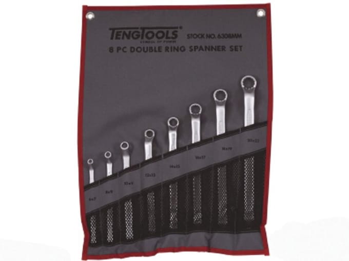 Ringsleutelset 6-22mm 8-dlg Teng Tools 6308MM