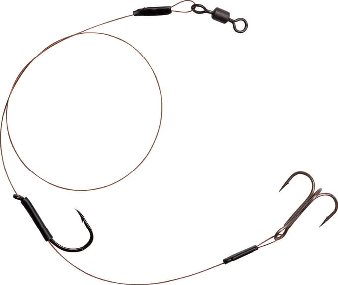 Spro Heavy Duty Baitfish Rig 7 x 7 - 30 cm - enkele haak + dreg - haakmaat 4