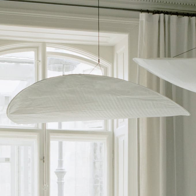 New Works LED hanglamp Tense, Ø 120 cm, wit