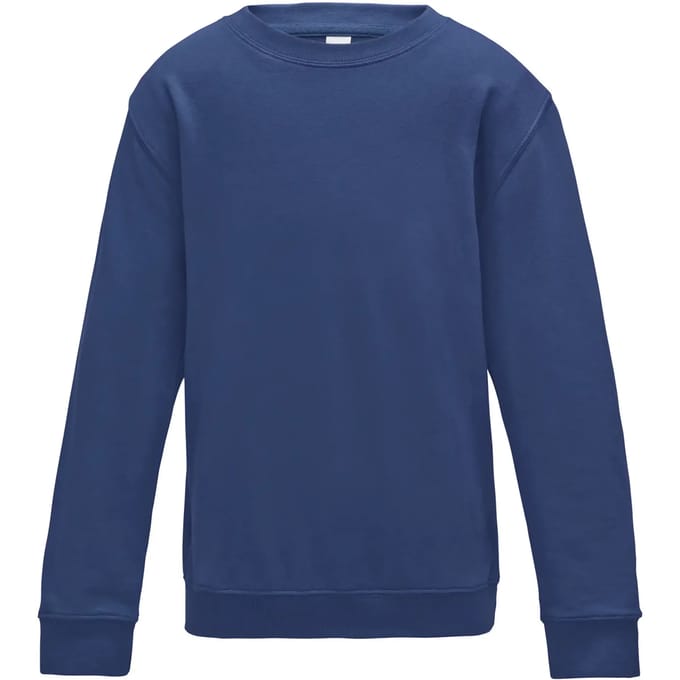 Just Hoods - AWDis Sweat Kinder - Royal Blue maat 5/6 (S)