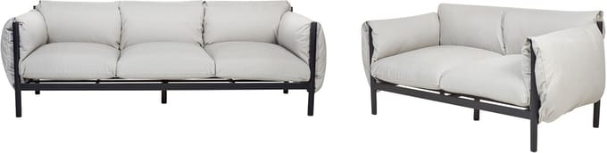 ESPERIA - Loungeset 5-persoons - Lichtgrijs - Aluminium