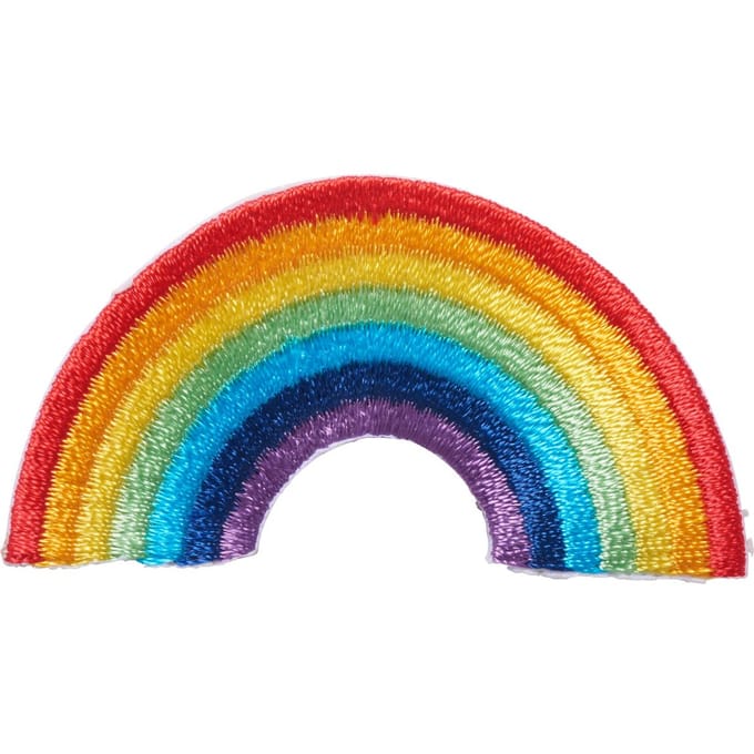 Strijkapplicatie "Regenboog"