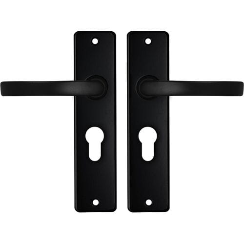 AXA binnendeurbeslag (basic) Edge kruk blok PC55 Zwart (Set)