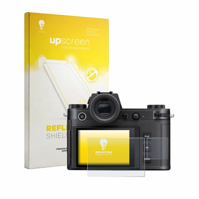 upscreen - Screenprotector voor Leica SL3-P (Display + Schouderdisplay) - Folie Beschermfolie anti glare matte