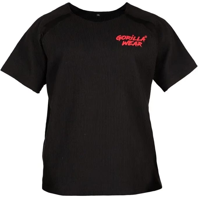 Gorilla Wear Augustine Old School Workout Top - Zwart / Rood - S/M
