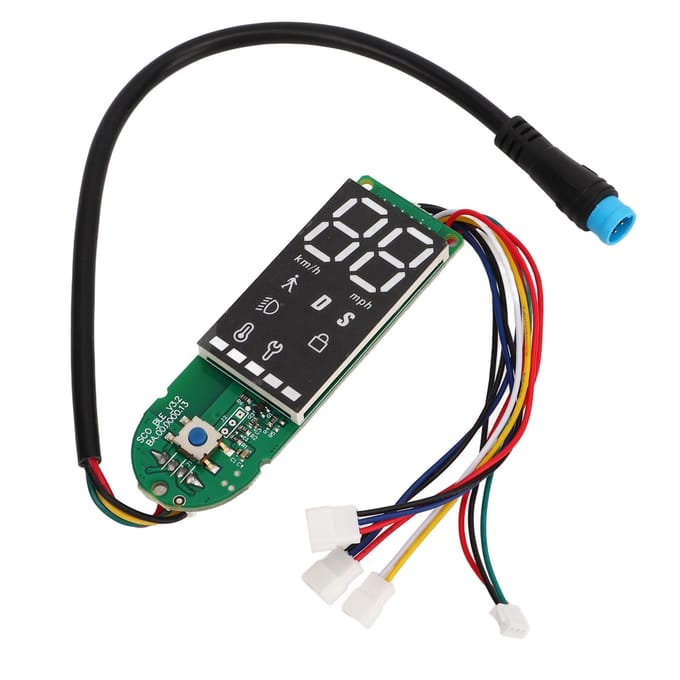 Elektrische Scooter Printplaat PCB Waterdicht Elektrische Scooter Dashboard Vervanging 4 Draads Dubbele Rem voor PRO 2 black