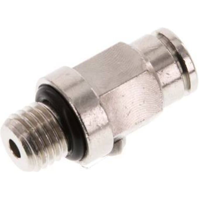 4mm x M 8 x 1 Messing Insteekfitting Buitendraad NBR [2 Stuks]